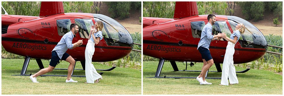 ArtyJ Photography | Proposal, Pokolbin, NSW, Hunter Valley, Photography, Slattery Helicopters, Summer Proposal | Sally & Jarrad | Proposal